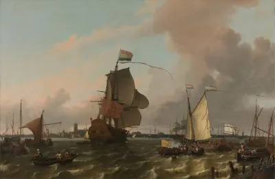 The Man Of War Brielle On The River Maas Off Rotterdam