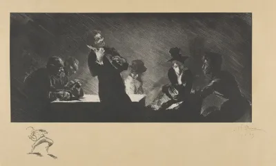 The Mandolin Player Mandoliniste From Lestampe Originale