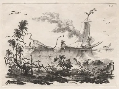The Manner Of Sailing By The Power Of Bellows Practiced On That Planet