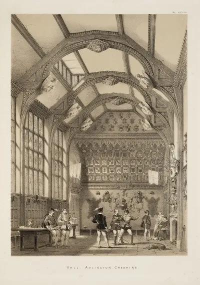 The Mansions Of England In The Olden Time Hall Adlington Cheshire