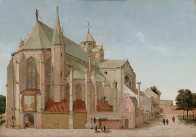 The Mariaplaats With The Mariakerk In Utrecht