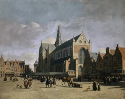 The Market Place In Haarlem