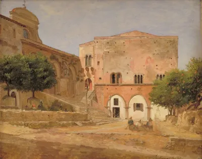 The Market Place In Priverno