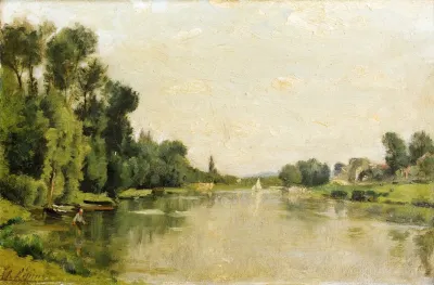 The Marne Between Creteil And Saint Maur The Fisherman