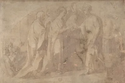 The Marriage Of The Virgin Lunette