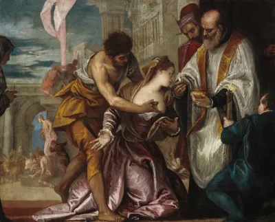 The Martyrdom And Last Communion Of Saint Lucy