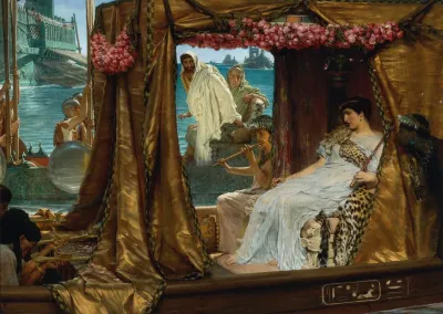 The Meeting Of Antony And Cleopatra 41 Bc
