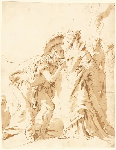 The Meeting Of Antony And Cleopatra