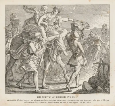 The Meeting Of Rebeccah And Isaac