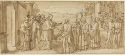 The Meeting Of San Carlo Borromeo And San Filippo Neri