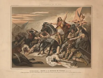 The Merovingians Clovis At The Battle Of Tolbiac 496 Ad
