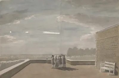 The Meteor Of August 18 1783 As Seen From The East Angle Of The North Terrace Windsor Castle