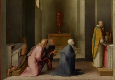 The Miraculous Communion Of Saint Catherine Of Siena