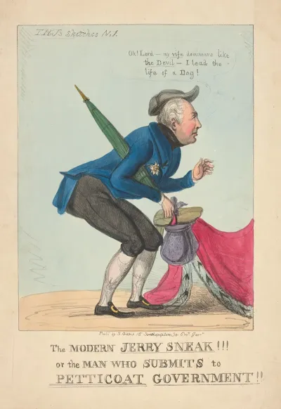 The Modern Jerry Sneak Or The Man Who Submits To Petticoat Government
