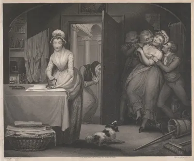 The Modest Girl And The Wanton Fellow Servants In A Gentlemans House