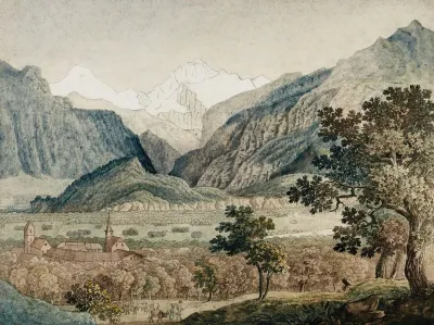 The Monch And Jungfrau Seen From Unterseen