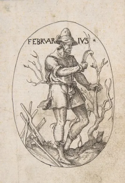 The Month Of February Man Pruning A Tree
