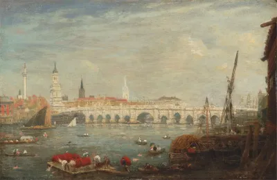 The Monument And London Bridge