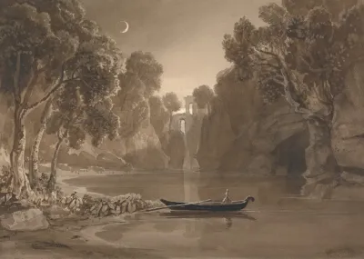 The Moonlit Lake