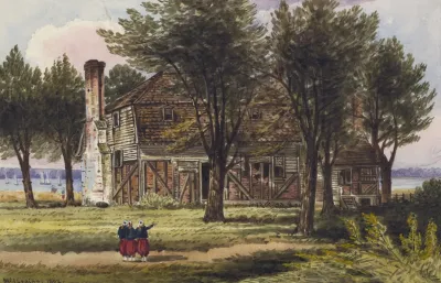 The Moore House Near Yorktown Va Rear