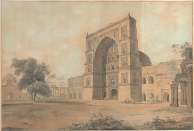 The Mosque At Juanpore Built By Sultan Hussain Sherki