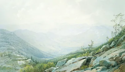 The Mount Washington Range From Mount Kearsarge