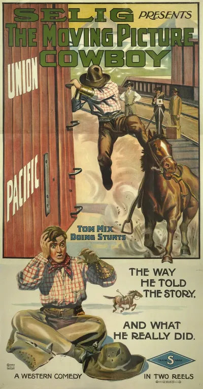 The Moving Picture Cowboy Tom Mix Doing Stunts The Way He Told The Story And What He Really Did
