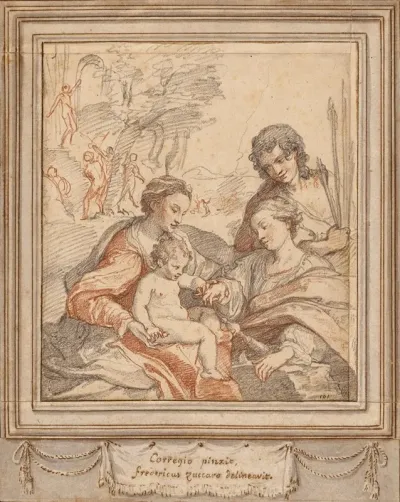 The Mystic Marriage Of Saint Catherine After Correggio