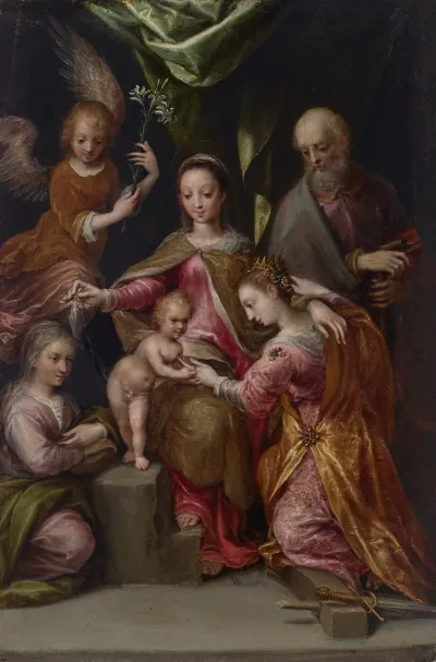 The Mystic Marriage Of Saint Catherine Of Alexandria 4