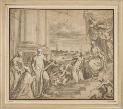 The Mystic Marriage Of Saint Catherine With Saints And A Doge