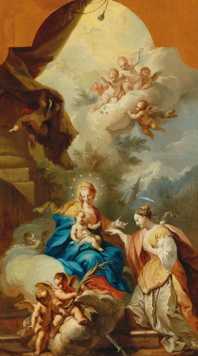 The Mystical Marriage Of Saint Catherine 5