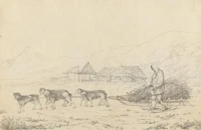 The Narta Or Sledge For Burdens In Kamtschatka