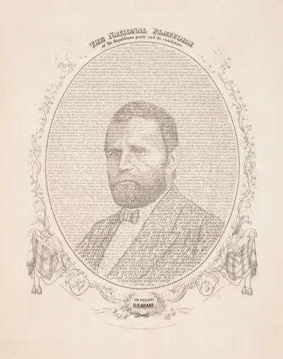 The National Platform Of The Republican Party And Its Candidate For President U S Grant