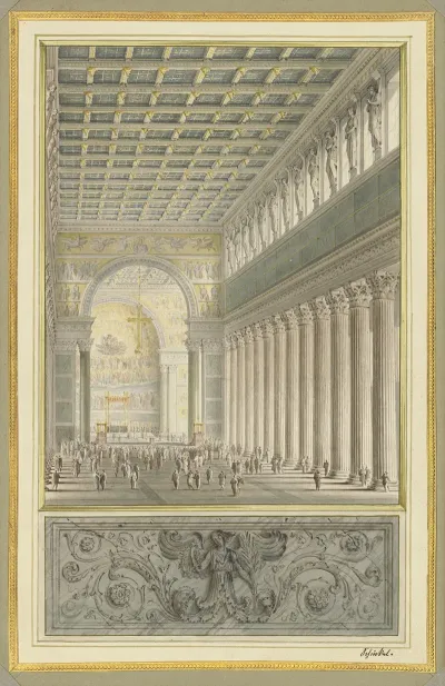 The Naveapseand Crossing Of A Cathedral For Berlin