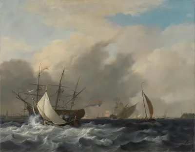 The Navys Man Of War Amsterdamoff The Westerlaag On Y At Amsterdam