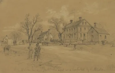 The Nelson House Yorktown Used As A Hospital By The Rebels
