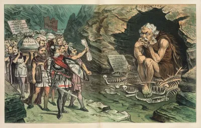 The New Political Pilgrims Progress Passing The Ogre
