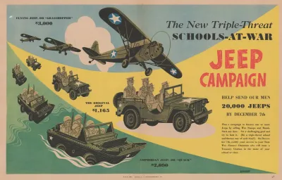 The New Triple Threat Schools At War Jeep Campaign