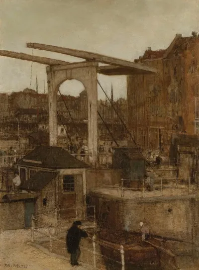 The Nieuwe Haarlemse Sluis At The Singel Known As Souvenir Damsterdam