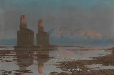 The Nile In Flood Thebes
