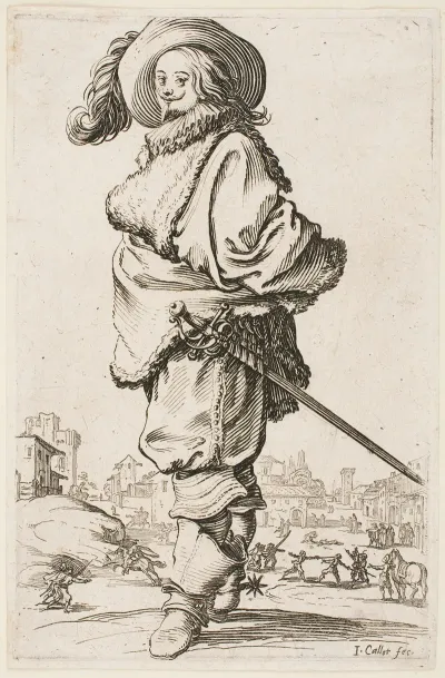 The Nobility Of Lorraine Gentleman In A Fur Trimmed Cloak