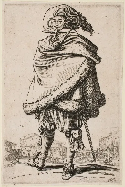 The Nobility Of Lorraine Gentleman Wrapped In A Fur Trimmed Cloak
