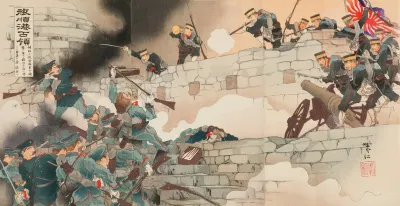 The Occupation Of The Harbor Of Port Arthur At Long Last After Unremitting Bombardment Of The Impregnable Fortress By The Elite Of Our Army And Navy The Stronghold Fell
