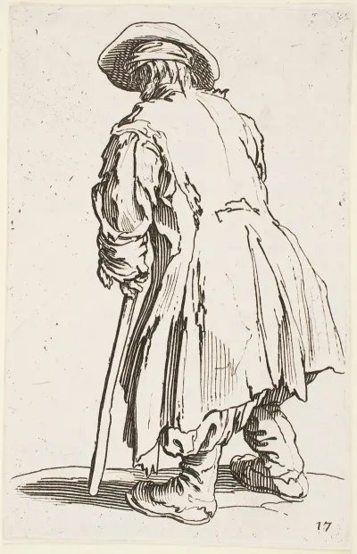 The Old Beggar With One Crutch