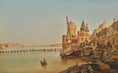 The Old Boat Bridge Baghdad