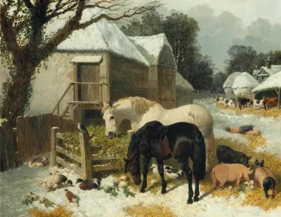 The Old Farmstead Winter Time