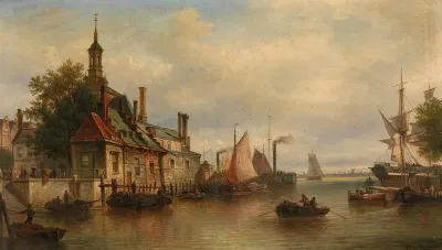 The Old Hanse Gate On The Maas In Rotterdam