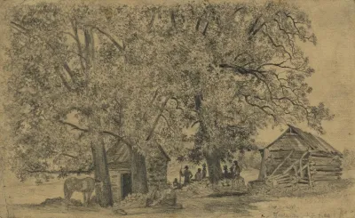 The Old Spring House With Guard