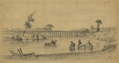 The Orange And Alexandria R R Bridge Military