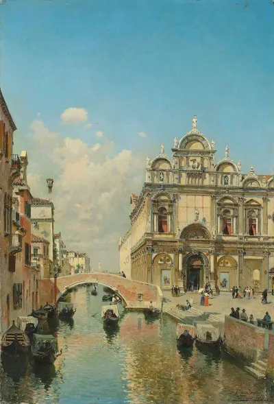 The Ospedale Civile In The Scuola Grande Di San Marco And The Basilica Of Ss Giovanni E Paolo San Zanipolo Venice